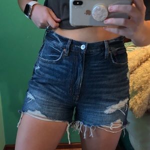American Eagle high waisted jean shorts